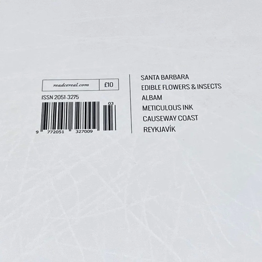 Cereal Magazine Volume 3 Food Travel Santa Barbara Reykjavik 2013 Rare Find